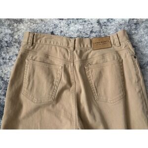 Lauren Jeans Co Ralph Lauren Tan Straight Leg Casual Pants Women Size 14